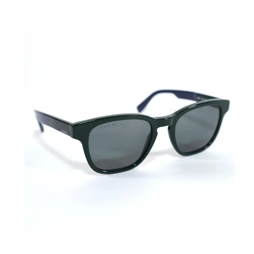 Lacoste Rounded Square Men's Sunglasses – Deep Jade Green / Grey Lenses – NWT